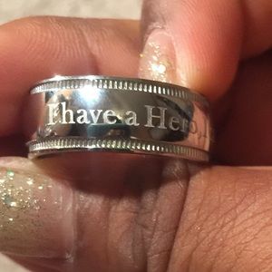 Stainless steel men’s “I call him dad” ring